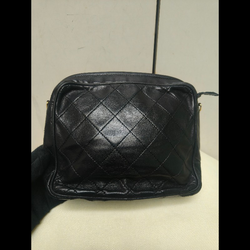 ㊣✨CHANEL✨香奈兒 黑色 老香 小香 Vintage 菱格紋 相機包 手拿包 肩背包 斜背包/二手包/二手精品🌳二手樹屋🌳-3