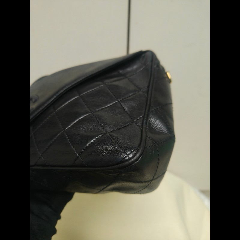 ㊣✨CHANEL✨香奈兒 黑色 老香 小香 Vintage 菱格紋 相機包 手拿包 肩背包 斜背包/二手包/二手精品🌳二手樹屋🌳-8