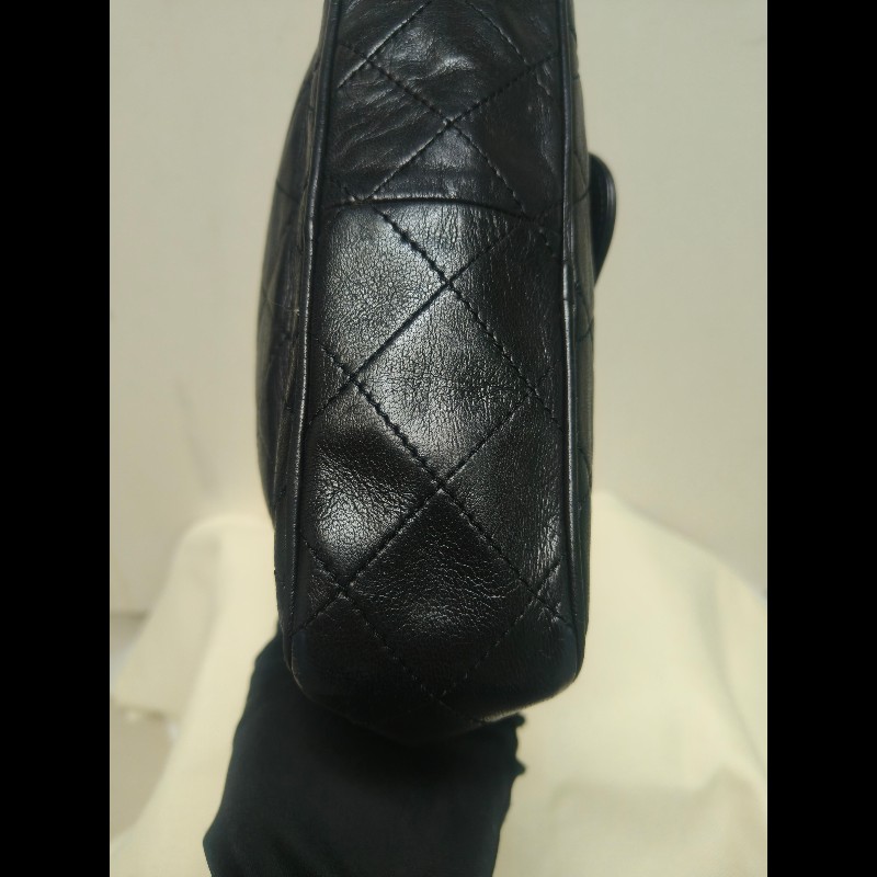 ㊣✨CHANEL✨香奈兒 黑色 老香 小香 Vintage 菱格紋 相機包 手拿包 肩背包 斜背包/二手包/二手精品🌳二手樹屋🌳-14