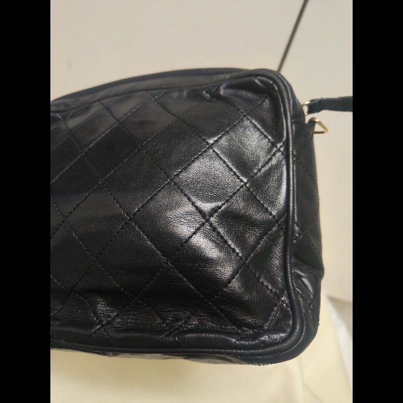 ㊣✨CHANEL✨香奈兒 黑色 老香 小香 Vintage 菱格紋 相機包 手拿包 肩背包 斜背包/二手包/二手精品🌳二手樹屋🌳-22