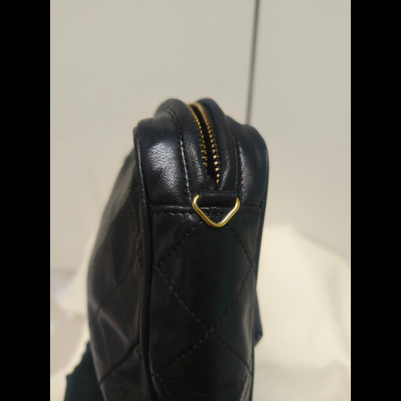 ㊣✨CHANEL✨香奈兒 黑色 老香 小香 Vintage 菱格紋 相機包 手拿包 肩背包 斜背包/二手包/二手精品🌳二手樹屋🌳-23