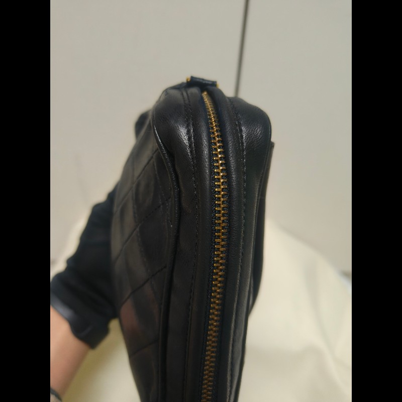 ㊣✨CHANEL✨香奈兒 黑色 老香 小香 Vintage 菱格紋 相機包 手拿包 肩背包 斜背包/二手包/二手精品🌳二手樹屋🌳-27