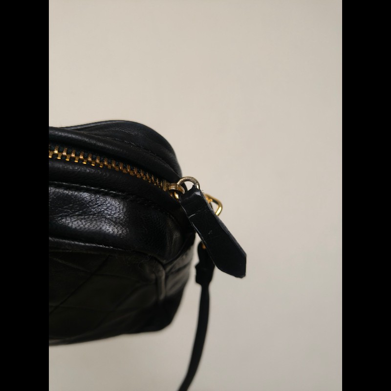 ㊣✨CHANEL✨香奈兒 黑色 老香 小香 Vintage 菱格紋 相機包 手拿包 肩背包 斜背包/二手包/二手精品🌳二手樹屋🌳-41