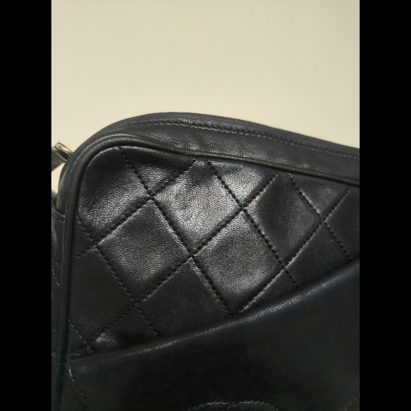 ㊣✨CHANEL✨香奈兒 黑色 老香 小香 Vintage 菱格紋 相機包 手拿包 肩背包 斜背包/二手包/二手精品🌳二手樹屋🌳-44