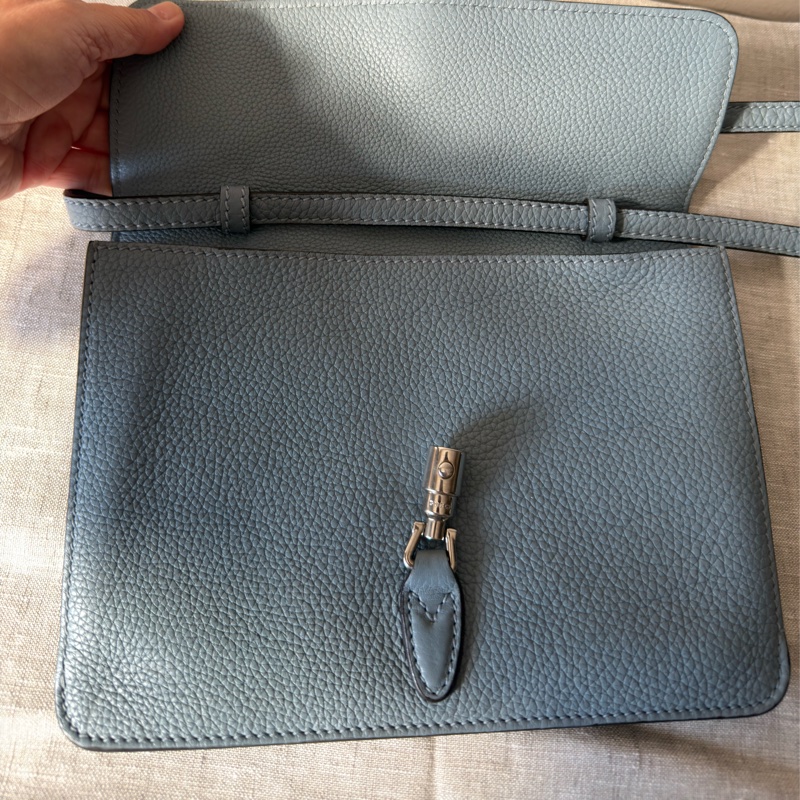 GUCCI New Jackie 淺藍色肩背包-4