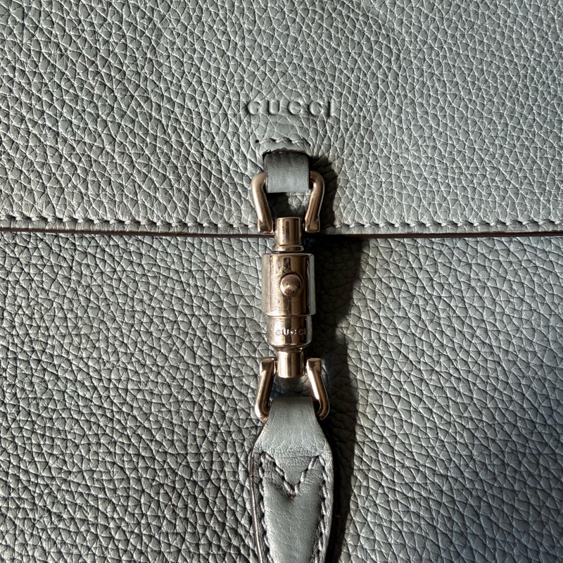 GUCCI New Jackie 淺藍色肩背包-19