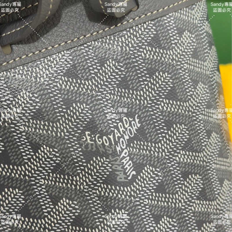 🩶Goyard 狗牙mini 小水桶灰色 全新全配🩶-11