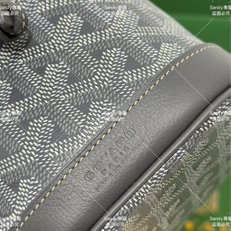 🩶Goyard 狗牙mini 小水桶灰色 全新全配🩶-14