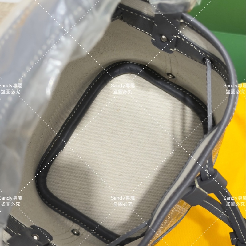 🩶Goyard 狗牙mini 小水桶灰色 全新全配🩶-29