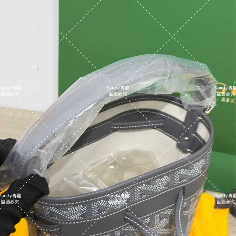🩶Goyard 狗牙mini 小水桶灰色 全新全配🩶-34