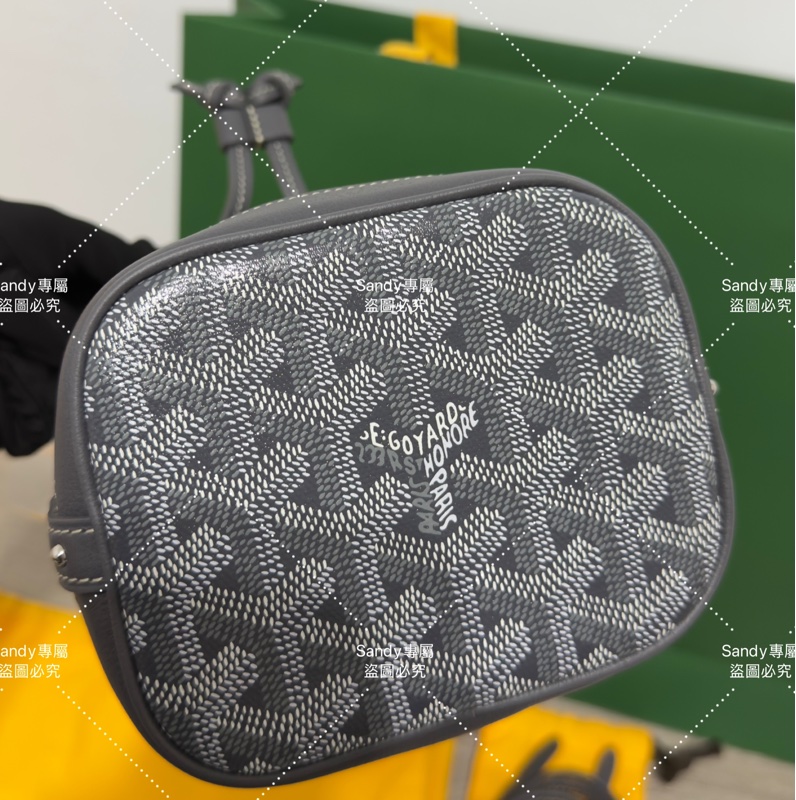 🩶Goyard 狗牙mini 小水桶灰色 全新全配🩶-42