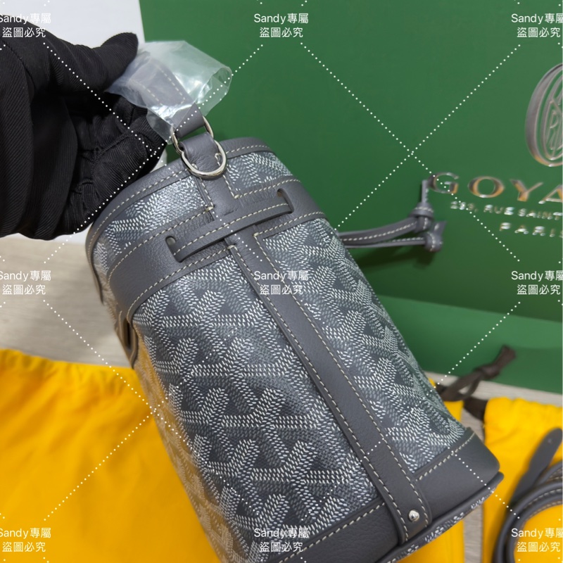 🩶Goyard 狗牙mini 小水桶灰色 全新全配🩶-43
