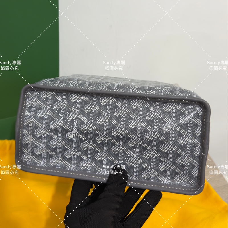 🩶Goyard 狗牙 mini tote 菜籃 灰色 全新全配🩶-6