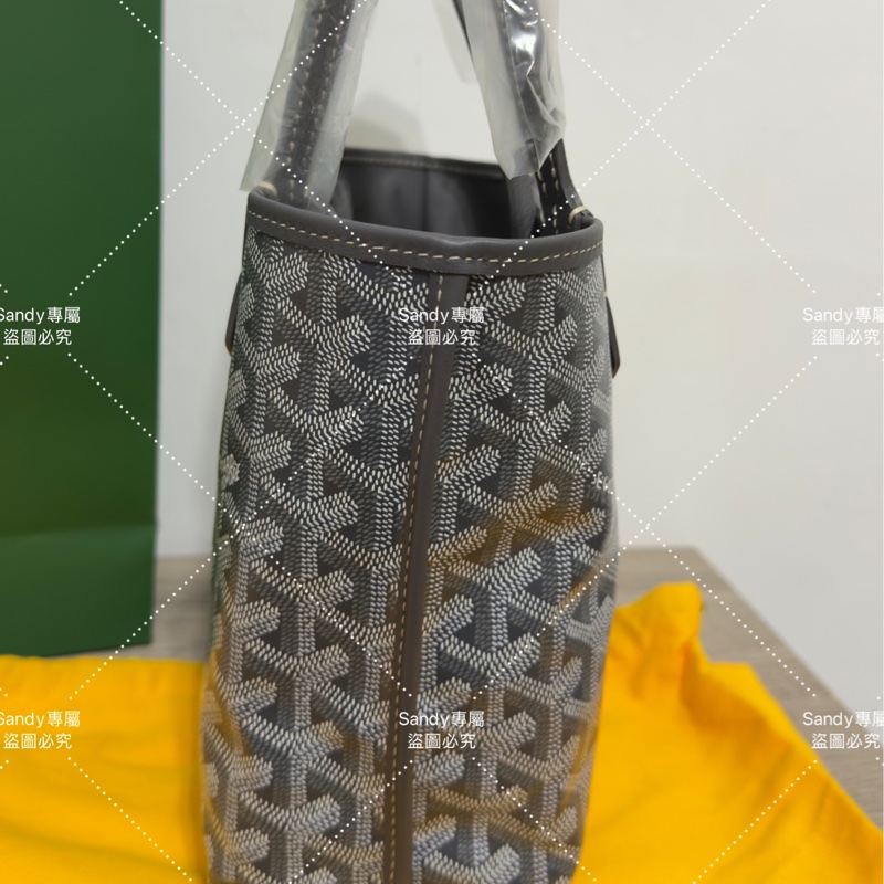 🩶Goyard 狗牙 mini tote 菜籃 灰色 全新全配🩶-7
