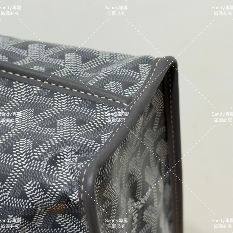 🩶Goyard 狗牙 mini tote 菜籃 灰色 全新全配🩶-8