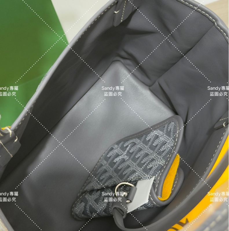 🩶Goyard 狗牙 mini tote 菜籃 灰色 全新全配🩶-9