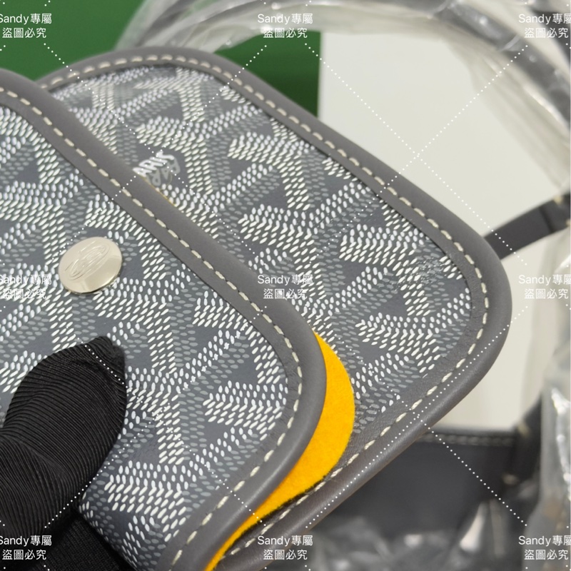 🩶Goyard 狗牙 mini tote 菜籃 灰色 全新全配🩶-12