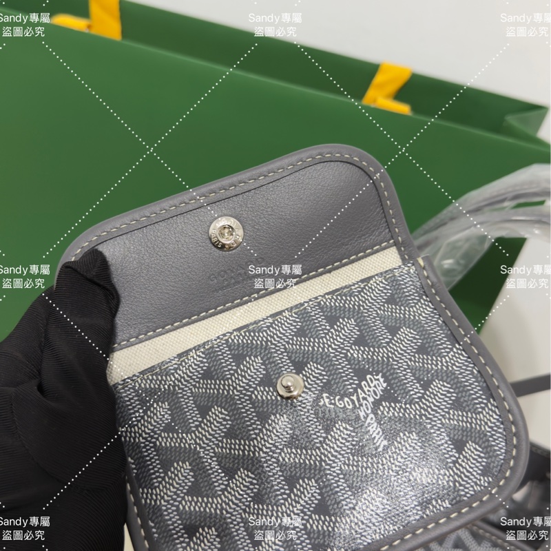 🩶Goyard 狗牙 mini tote 菜籃 灰色 全新全配🩶-13