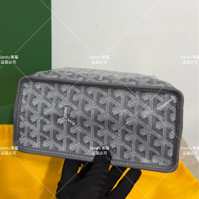 🩶Goyard 狗牙 mini tote 菜籃 灰色 全新全配🩶-26