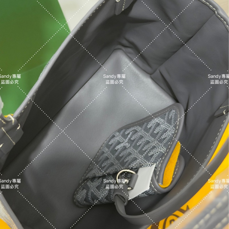 🩶Goyard 狗牙 mini tote 菜籃 灰色 全新全配🩶-32