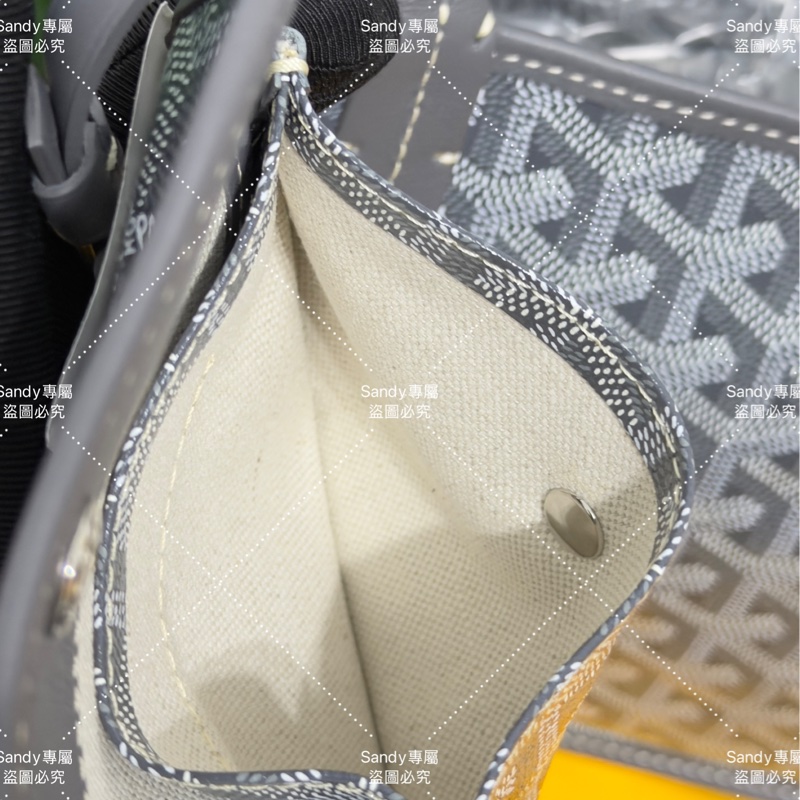 🩶Goyard 狗牙 mini tote 菜籃 灰色 全新全配🩶-33