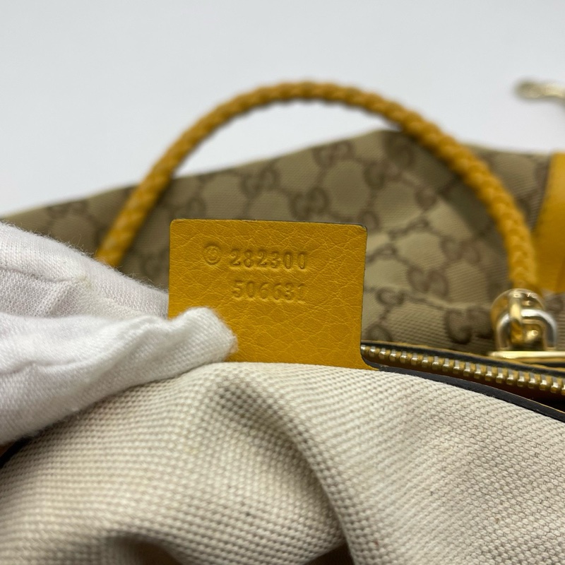 Gucci古驰老花流苏竹节包-7