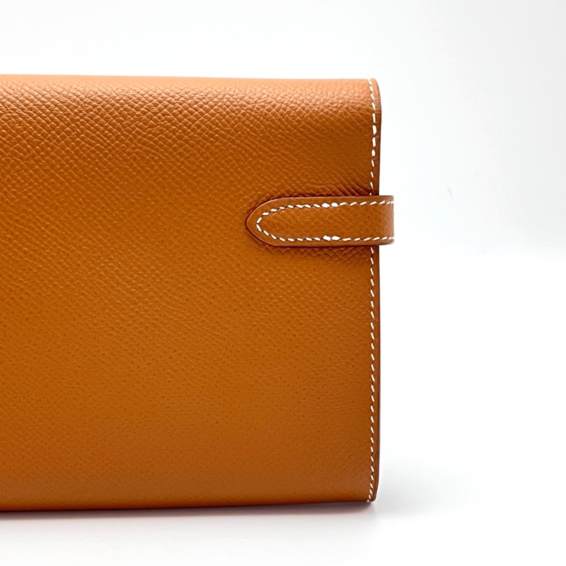 Hermes愛馬仕金棕Kelly 長夾、長錢包Long wallet-1