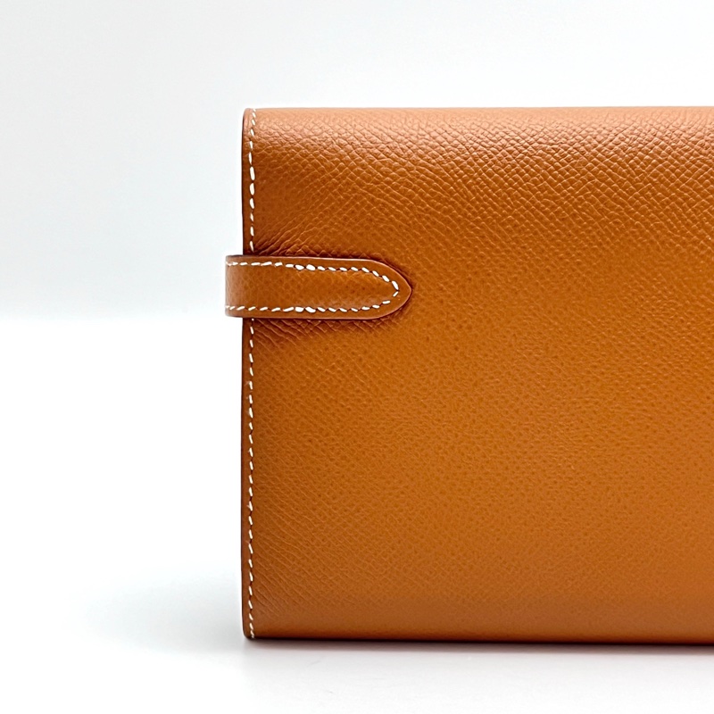 Hermes愛馬仕金棕Kelly 長夾、長錢包Long wallet-2