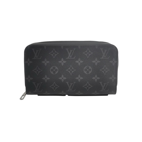 Louis Vuitton  Zippy牛皮老花滿印環繞式拉鍊手拿包 尺寸約22x13