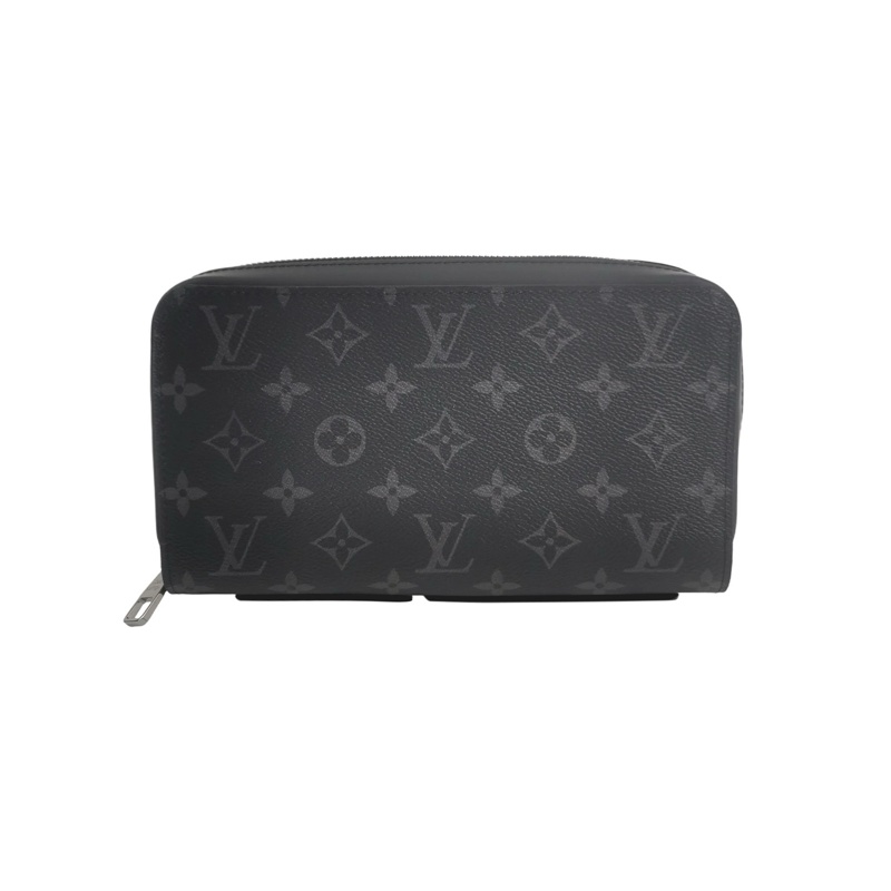 Louis Vuitton  Zippy牛皮老花滿印環繞式拉鍊手拿包 尺寸約22x13-0