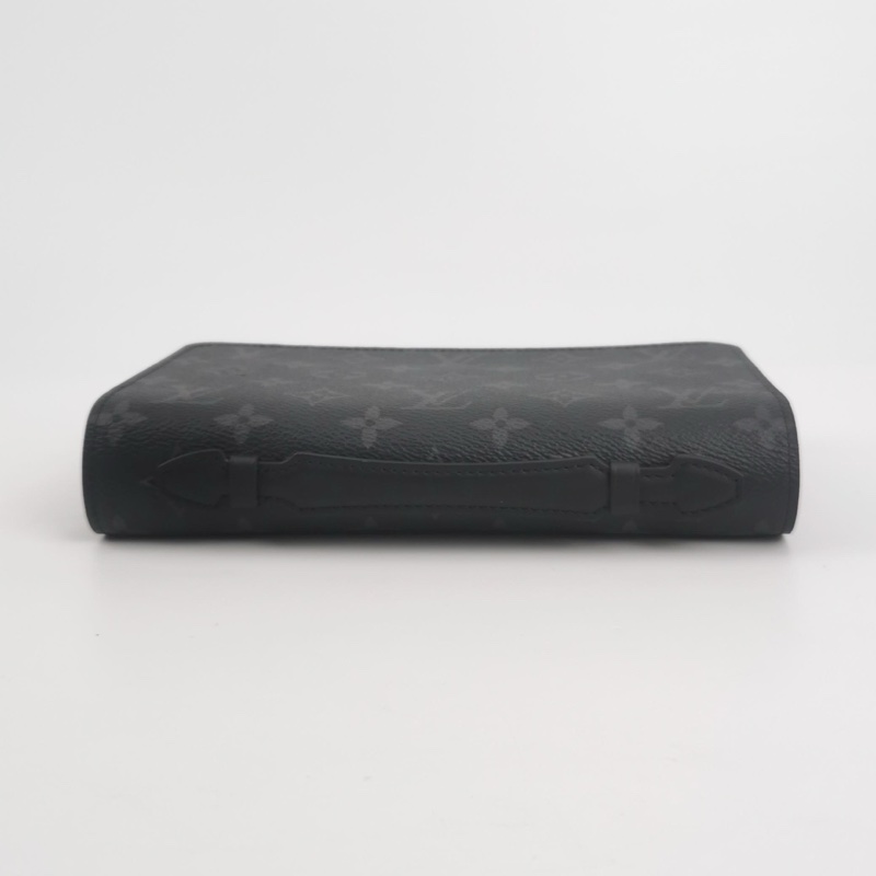 Louis Vuitton  Zippy牛皮老花滿印環繞式拉鍊手拿包 尺寸約22x13-4