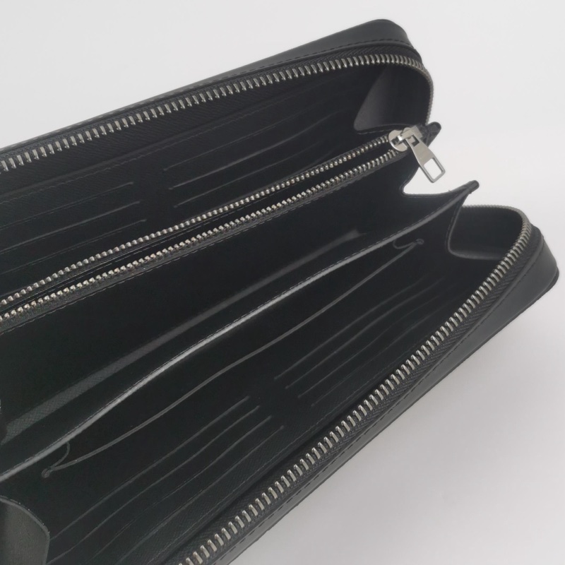 Louis Vuitton  Zippy牛皮老花滿印環繞式拉鍊手拿包 尺寸約22x13-5