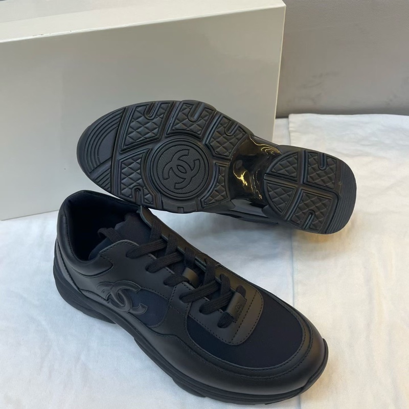 Chanel 香奈兒 經典雙C logo 黑武士運動鞋 99 新 43 碼-0