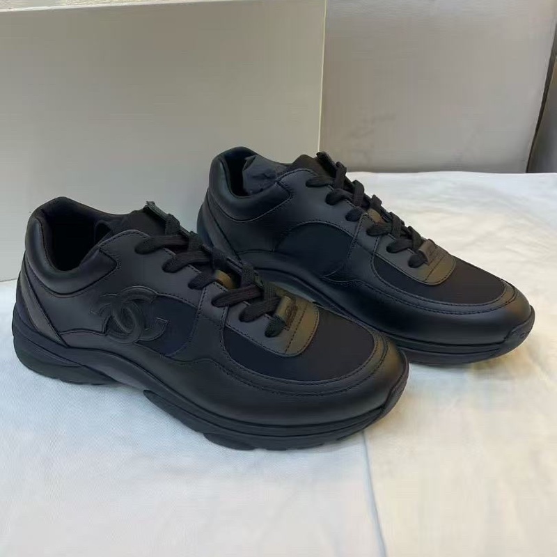 Chanel 香奈兒 經典雙C logo 黑武士運動鞋 99 新 43 碼-3