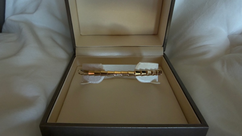 [近新美品]寶格麗 BVLGARI Serpenti Viper手環 靈蛇 18K黃金-7