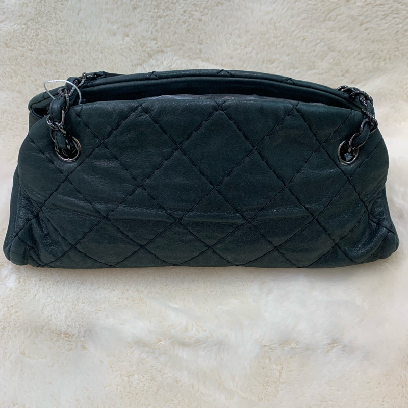 CHANEL 墨綠鏈條單肩包  XC028-1