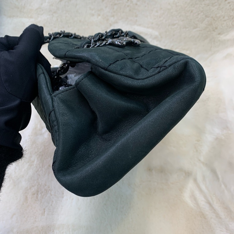 CHANEL 墨綠鏈條單肩包  XC028-2