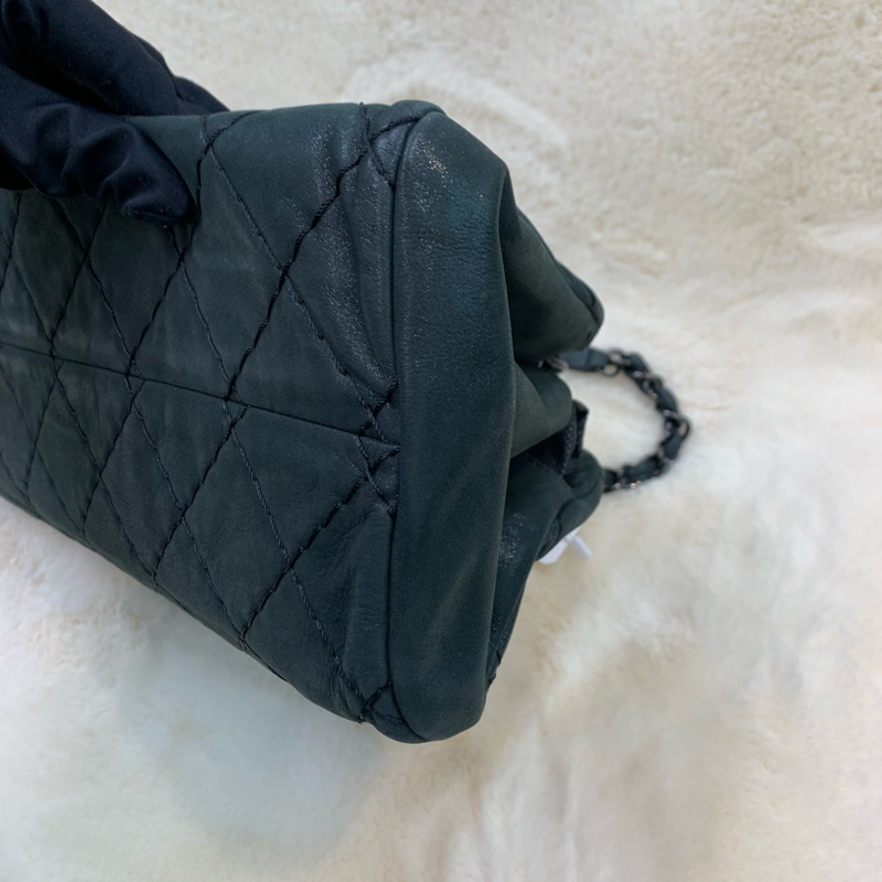 CHANEL 墨綠鏈條單肩包  XC028-4