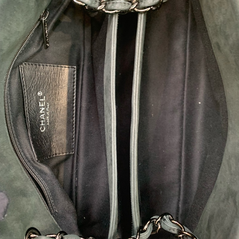 CHANEL 墨綠鏈條單肩包  XC028-5