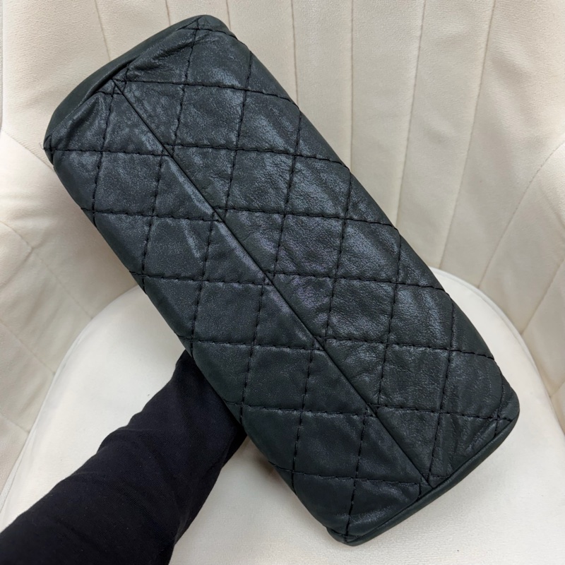 CHANEL 墨綠鏈條單肩包 XC028-8