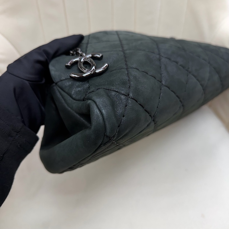 CHANEL 墨綠鏈條單肩包 XC028-9