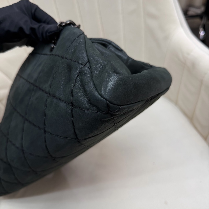 CHANEL 墨綠鏈條單肩包 XC028-10