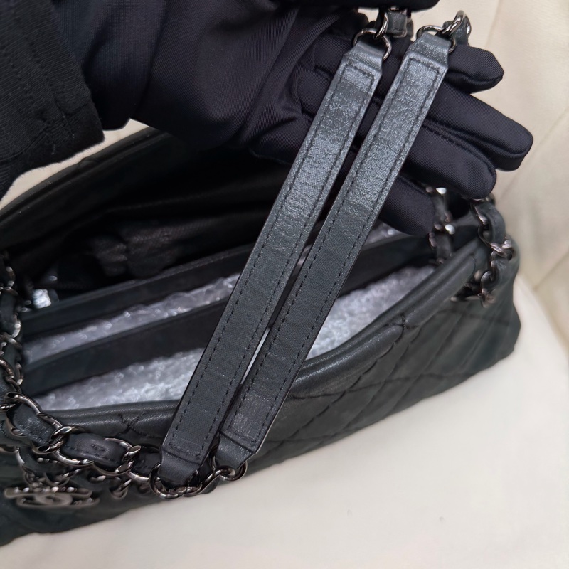 CHANEL 墨綠鏈條單肩包 XC028-19