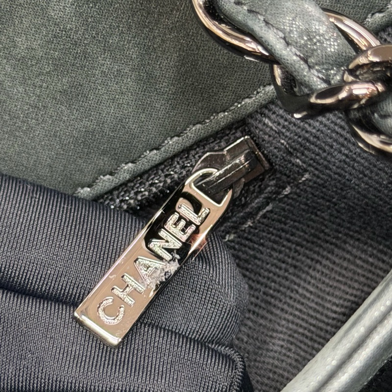 CHANEL 墨綠鏈條單肩包 XC028-20