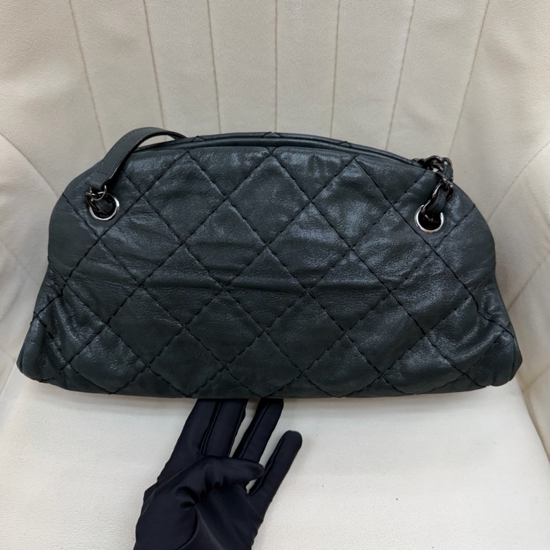 CHANEL 墨綠鏈條單肩包 XC028-24