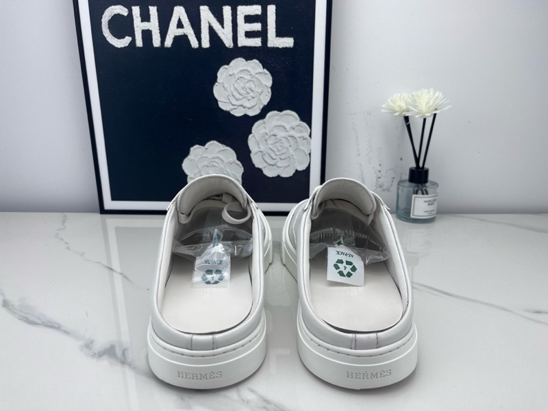 Hermes愛馬仕 白色H半拖 99 新 39碼-2