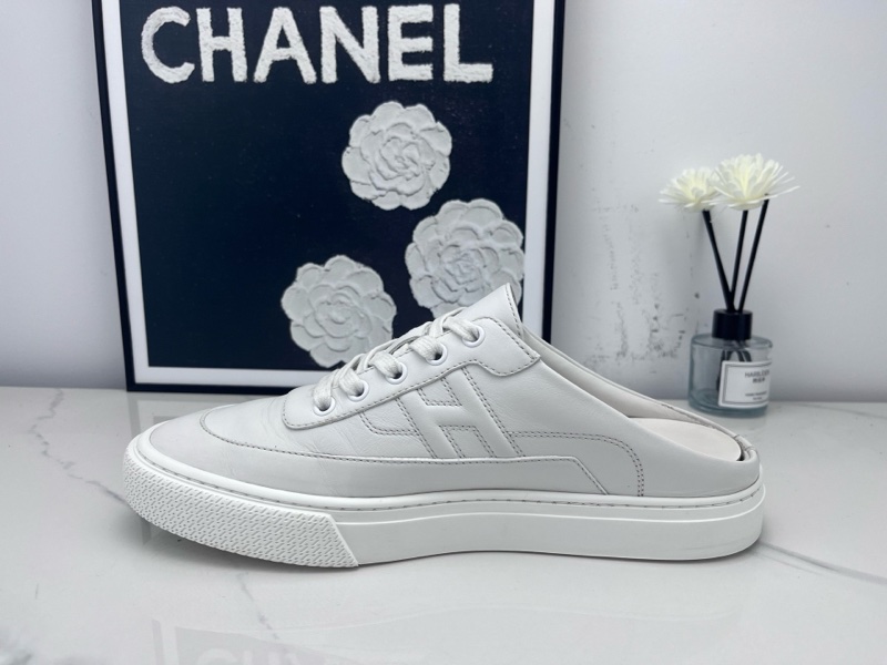 Hermes愛馬仕 白色H半拖 99 新 39碼-6