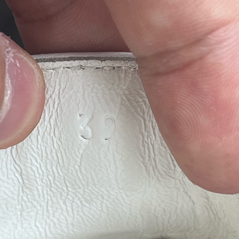 Hermes愛馬仕 白色H半拖 99 新 39碼-8