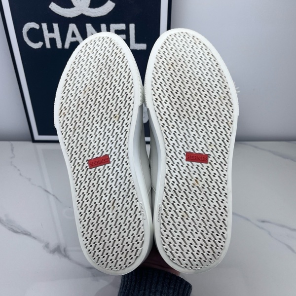 Hermes愛馬仕 白色H半拖 99 新 39碼-9