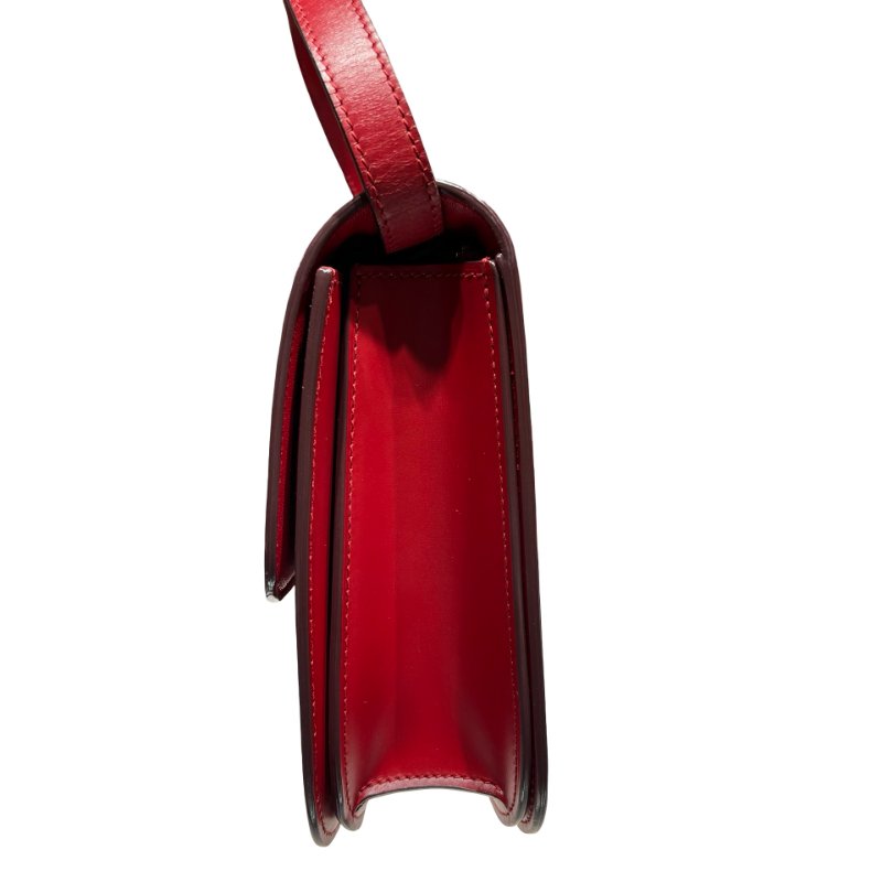 Celine Classic Box Shoulder Bag Red GHW-3